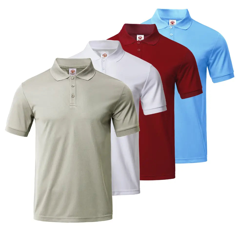 Men's Collared Shirt 4-Pack
