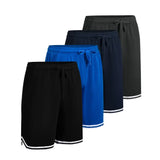 4 Pack Men's Athletic Quick Dry Shorts(With Two Side Pockets)