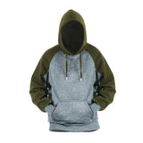Men’s Color-Block Fleece Pullover Hoodie