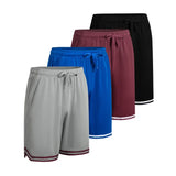 4 Pack Men's Athletic Quick Dry Shorts(With Two Side Pockets)