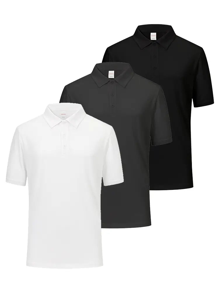 3 Pack Performance Short Sleeve Golf Shirts | LI HANTON