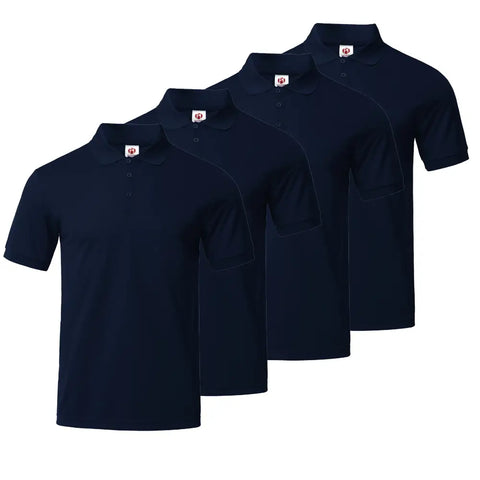 Men's Collared Shirt 4-Pack