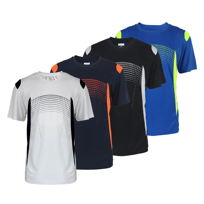 Set of 4 Men's Quick-Dry Athletic T-Shirts