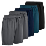 5-Strip Men's Quick Dry Shorts with Side Pockets