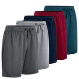 5-Strip Men's Quick Dry Shorts with Side Pockets