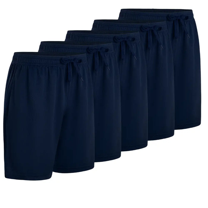 5-Pack Men's Quick Dry Shorts with Side Pockets