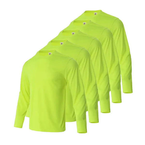 5 Pack Men's Long Sleeve T-Shirts