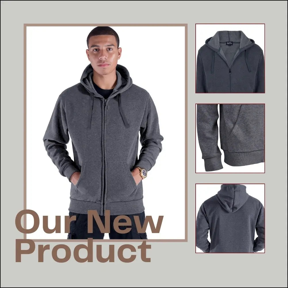 Fleece Zipped Hoodies For Men