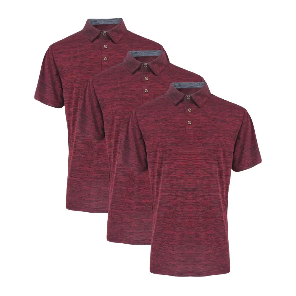 3 Pack Men’s Performance Polo Shirt