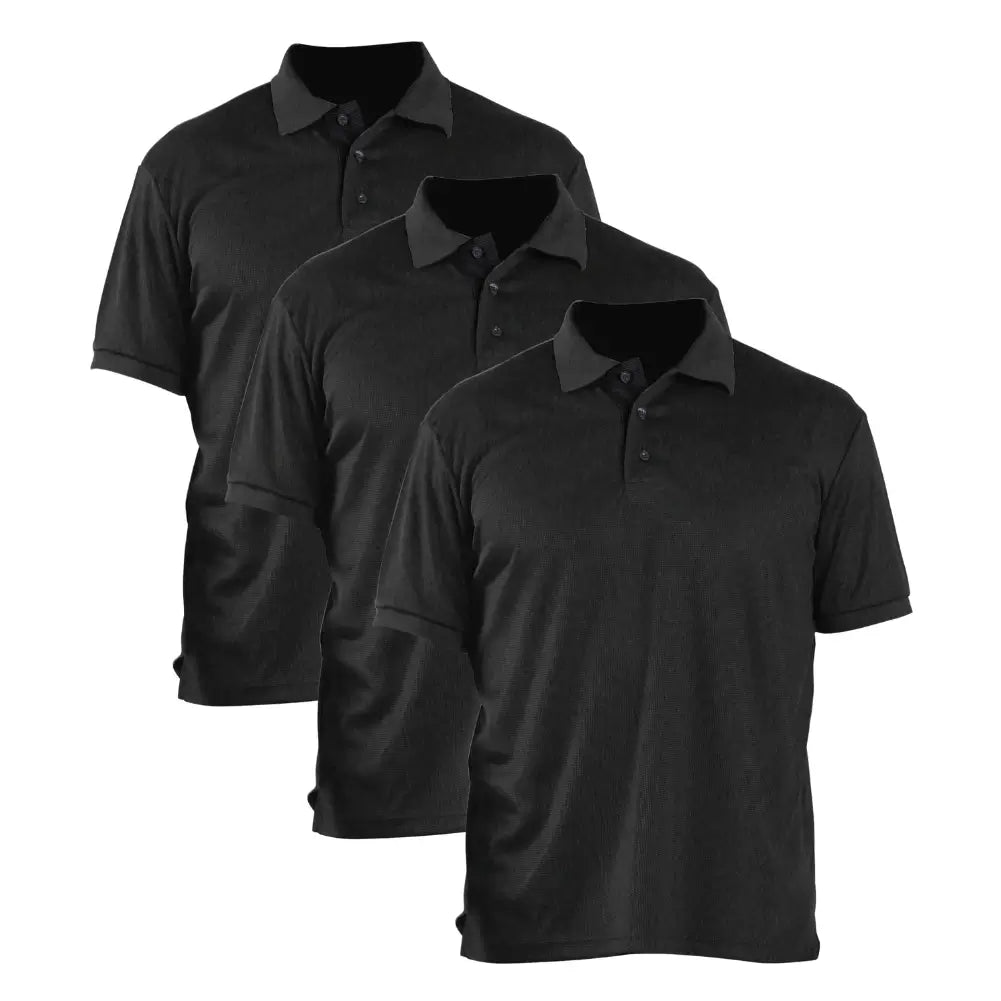 3 Pack Men’s Waffit Series Polo Shirts