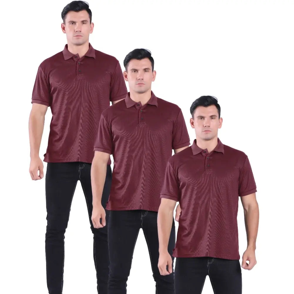 3 Pack Men’s Waffit Series Polo Shirts