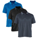 3 Pack Men’s Waffit Series Polo Shirts