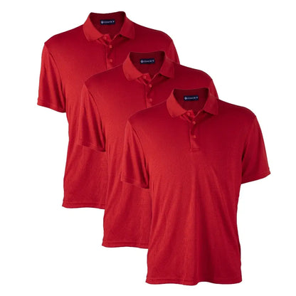 3 Pack Men’s Waffit Series Polo Shirts