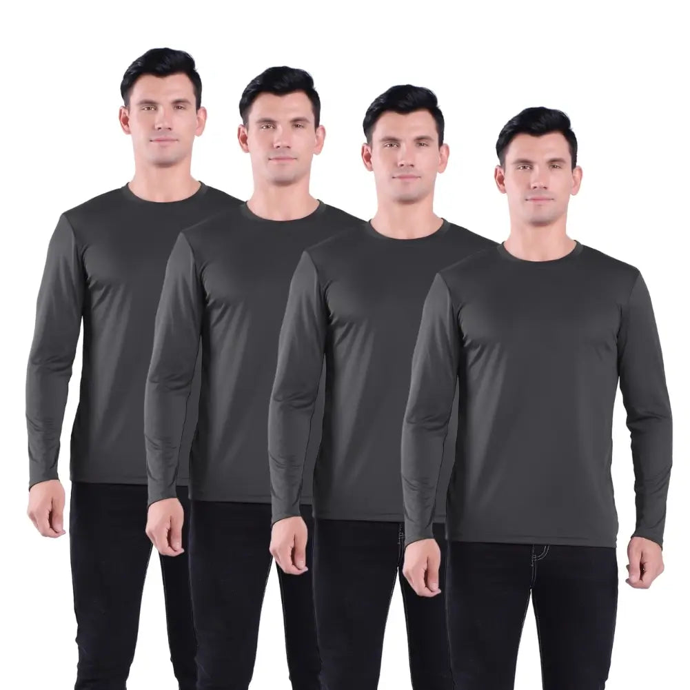 4 Pack Men’s Performance Long Sleeve T-Shirt