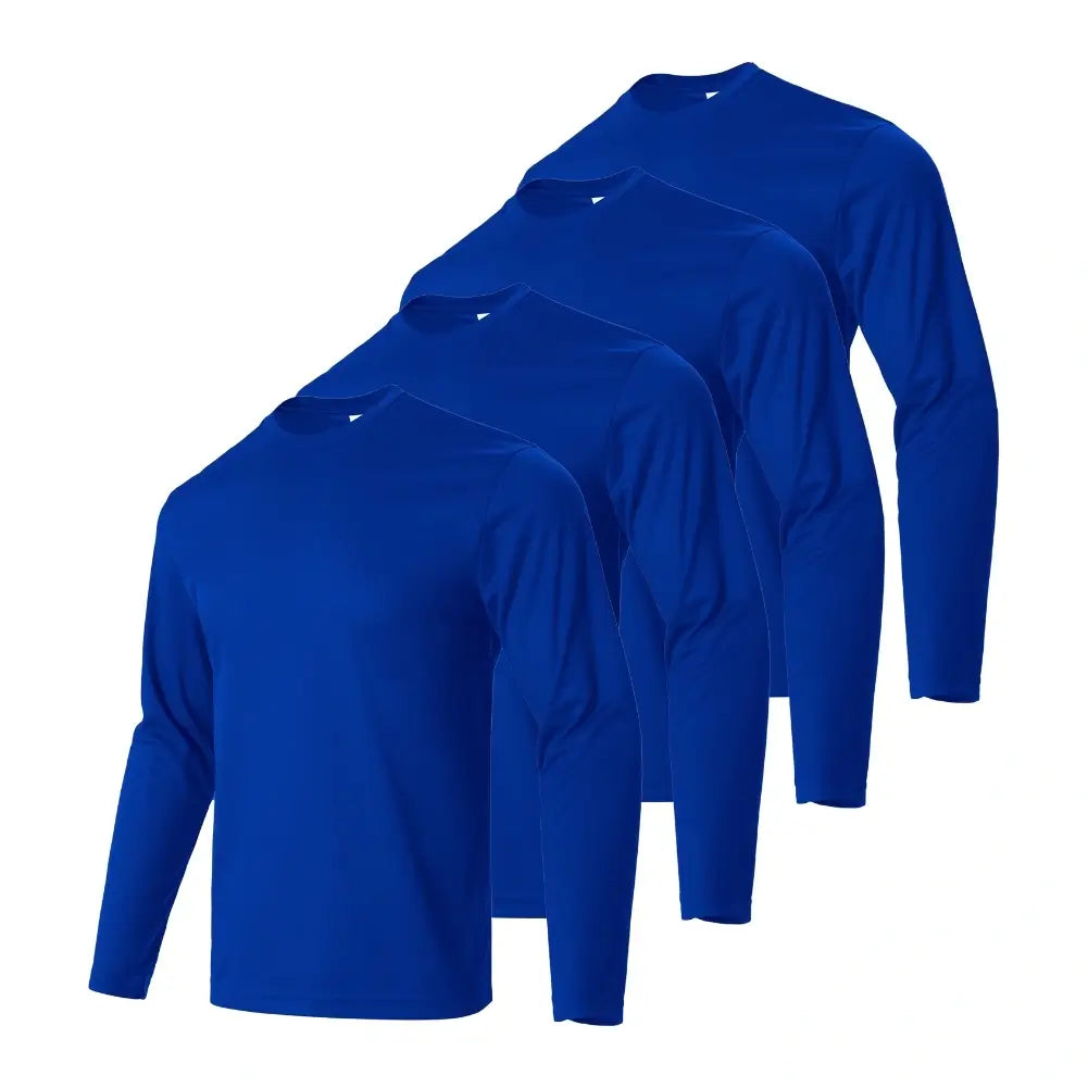 4 Pack Men’s Performance Long Sleeve T-Shirt