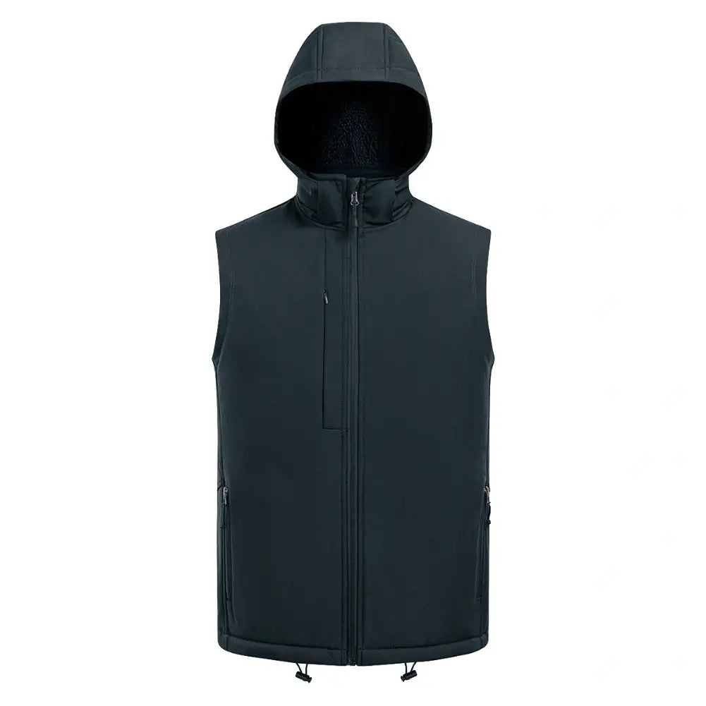 Men’s Berber Lined Bonded Soft Shell Vest