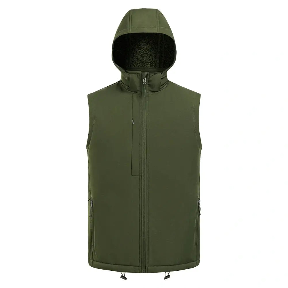 Men’s Berber Lined Bonded Soft Shell Vest