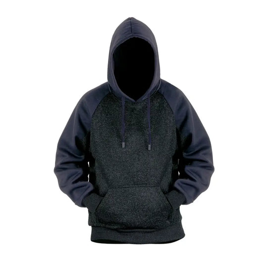 Men’s Color-Block Fleece Pullover Hoodie 1001