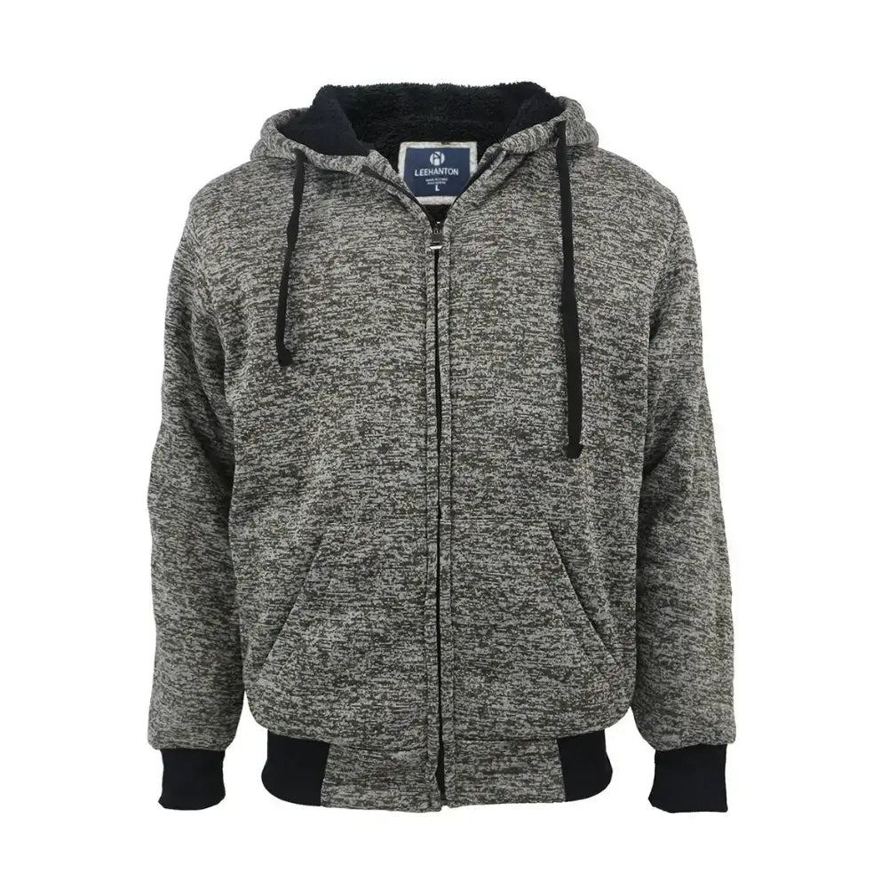 Men’s Marled Sherpa Lined Hoodie