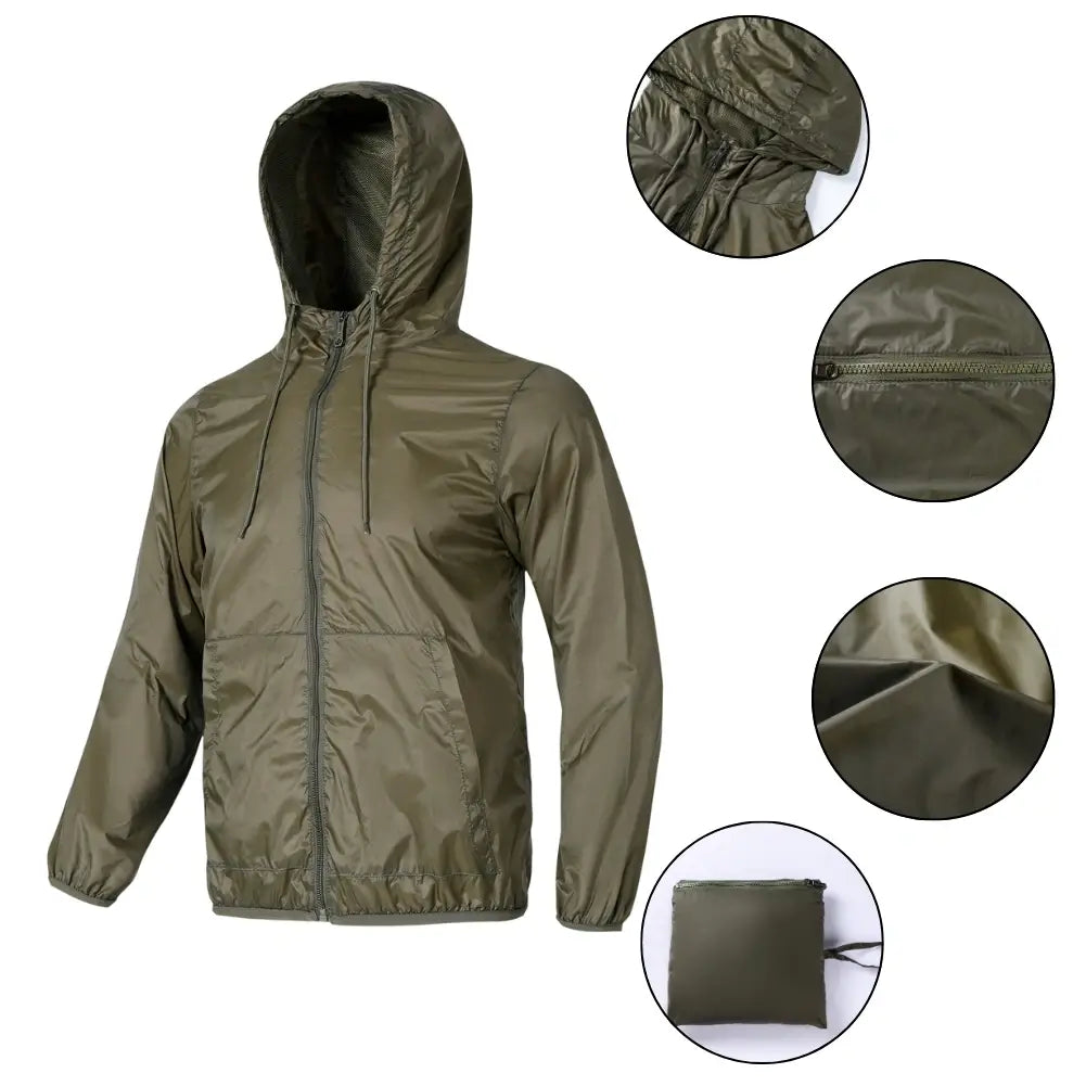 Men’s Packable Full Zip Windbreaker