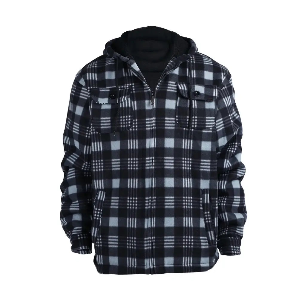 Men’s Plaid Sherpa Lined Jacket