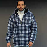 Men’s Plaid Sherpa Lined Jacket