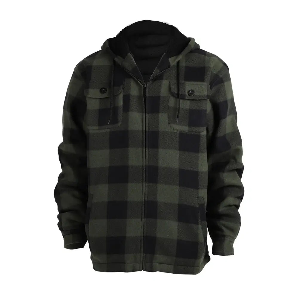 Men’s Plaid Sherpa Lined Jacket