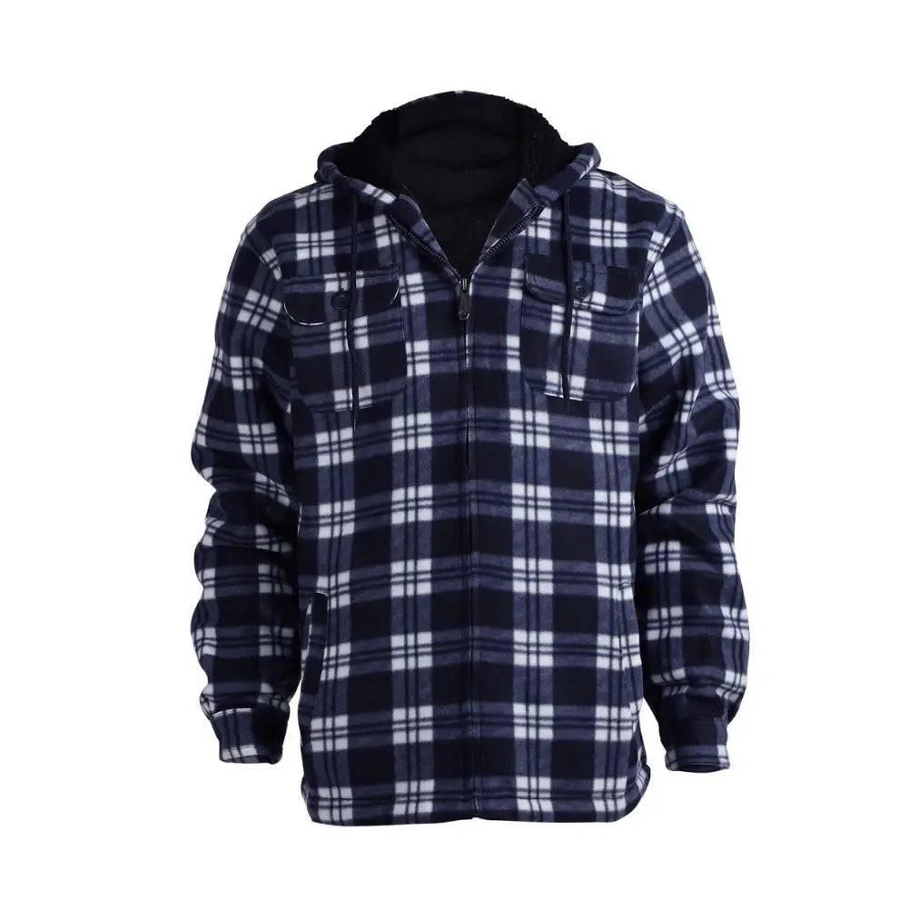 Men’s Plaid Sherpa Lined Jacket