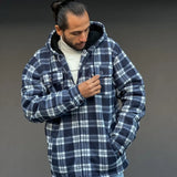 Men’s Plaid Sherpa Lined Jacket