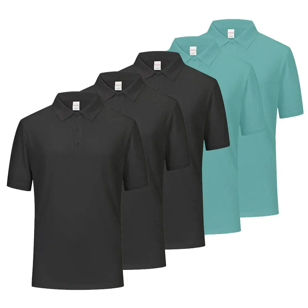 5 Pcs Men's Quick Drying Polo Shirts