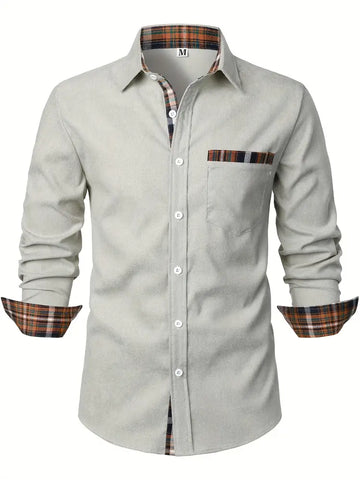 WH Men's Plaid Button-Up Shirts