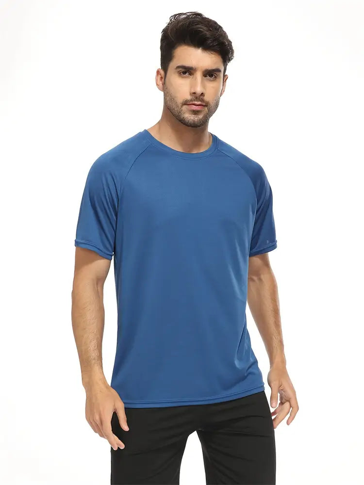 Navy Quick Dry Men's Athletic T-Shirts